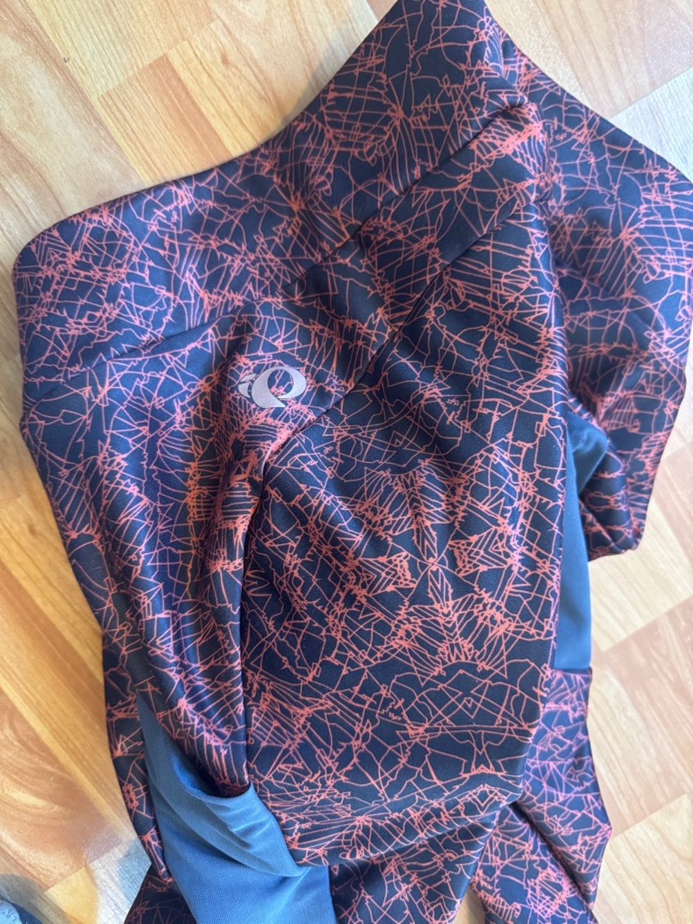 Pearl Izumi Elite Cycling Leggings Padded Thermal Womans XL gray/orange pocket - Picture 2 of 4